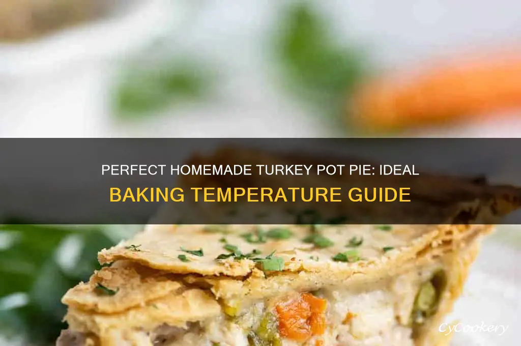 what temp to cook homemade turkey pot pie