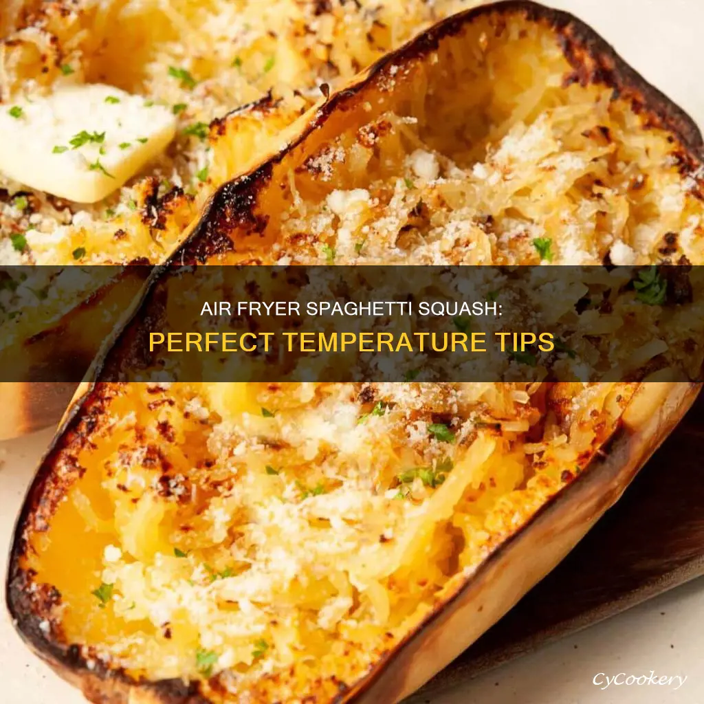 what temp to cook spaghetti squash in air fryer