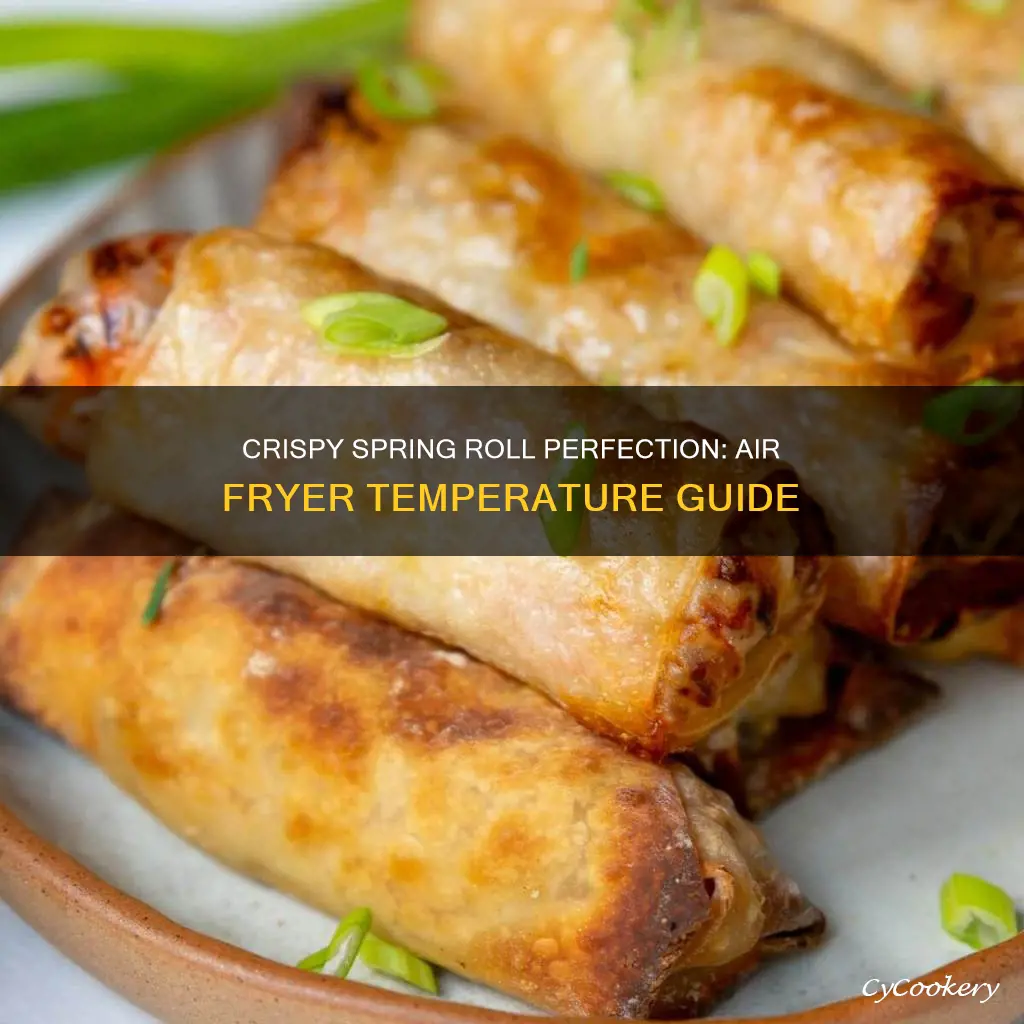 what temp to cook spring rolls in air fryer