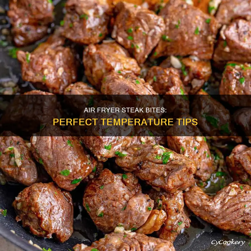what temp to cook steak bites in air fryer