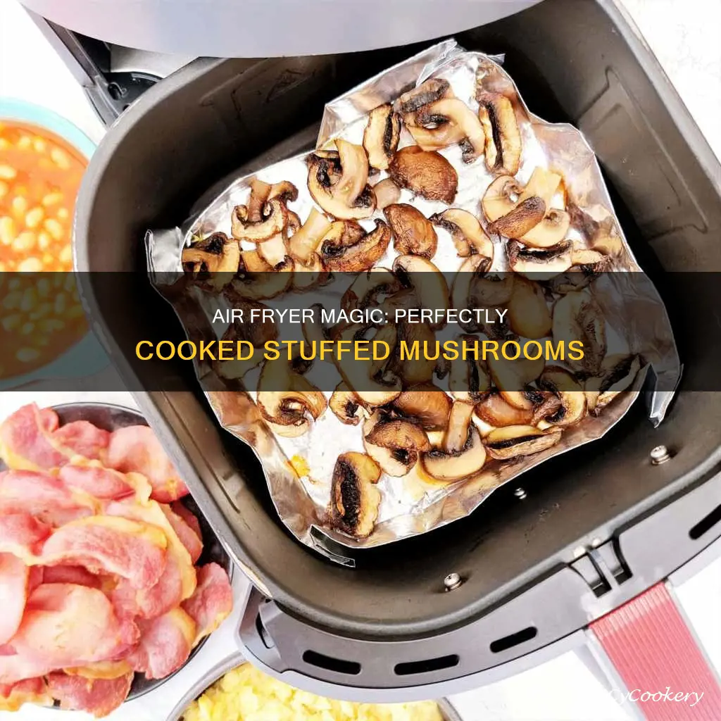 what temp to cook stuffed mushrooms in air fryer