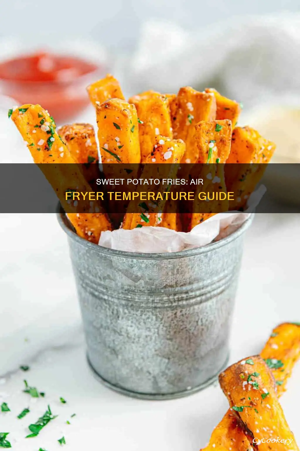 what temp to cook sweet potato fries in air fryer