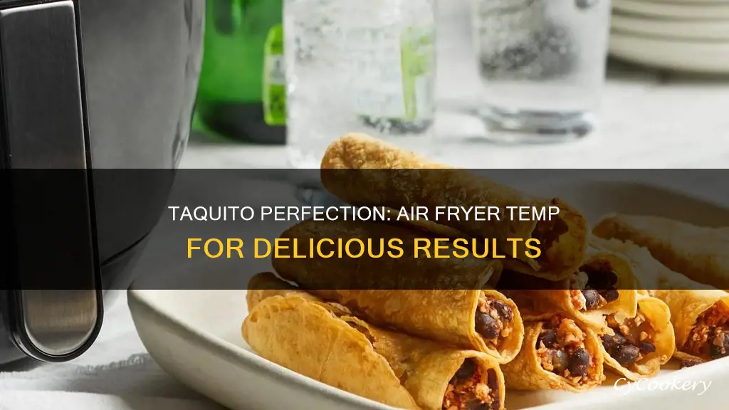 what temp to cook taquitos in air fryer