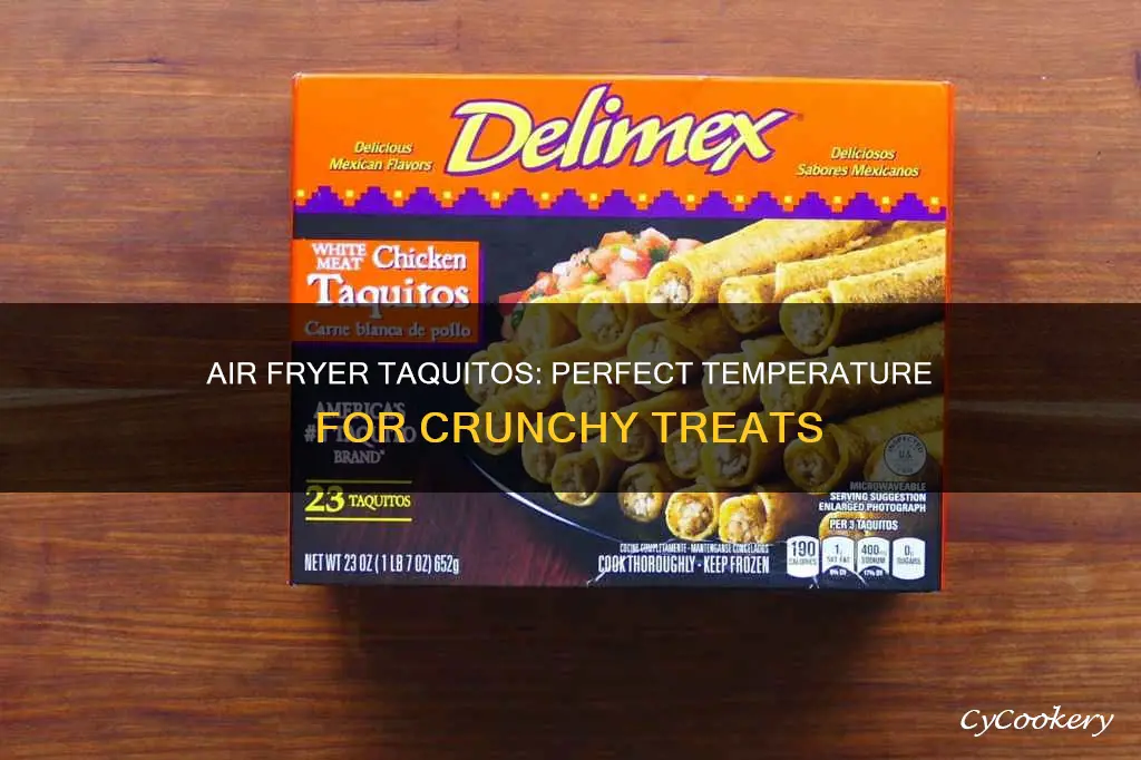 what temp to cook taquitos in air fryer