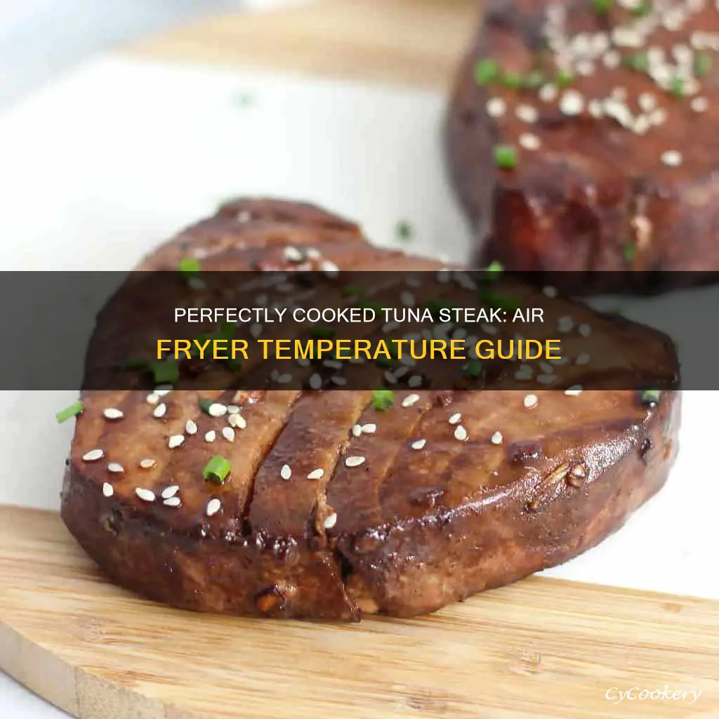 what temp to cook tuna steak in air fryer