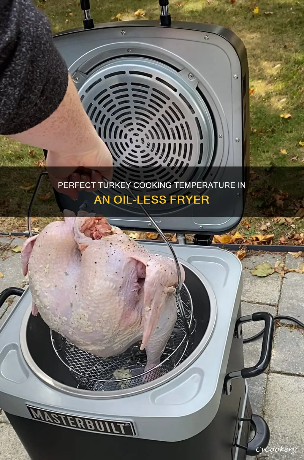 what temp to cook turkey in oiless fryer