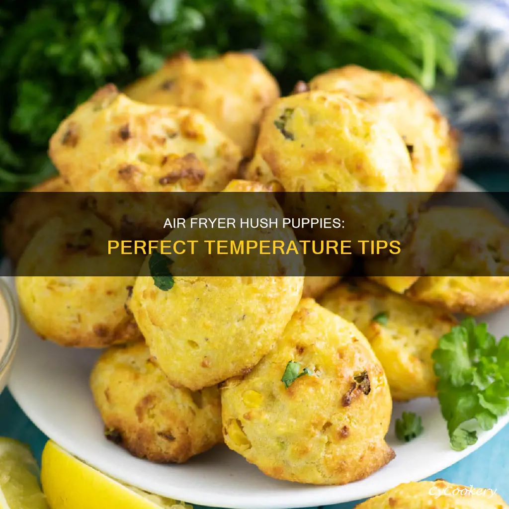what temp when cooking hush puppies in an air fryer