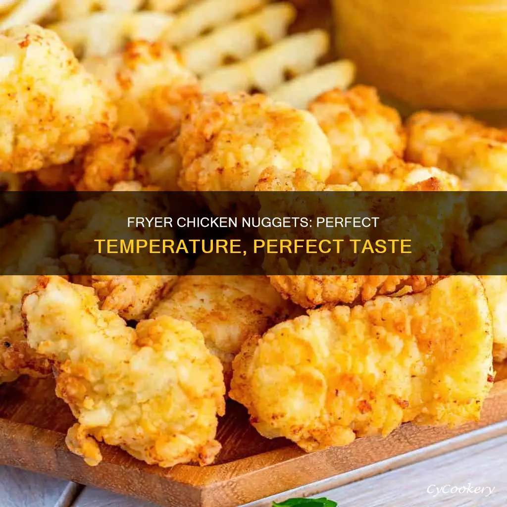 what temperature do you cook chicken nuggets at fryer