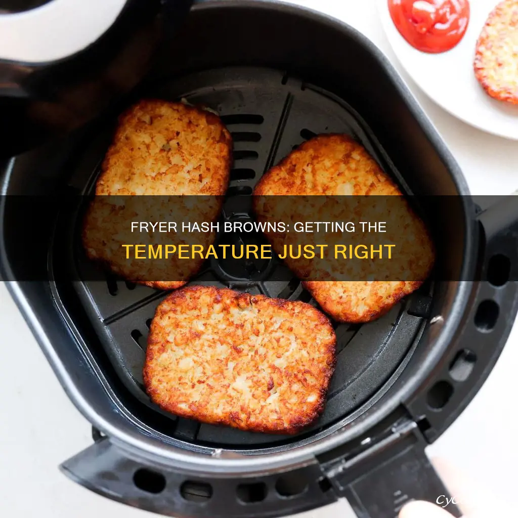 what temperature do you cook hash browns at fryer