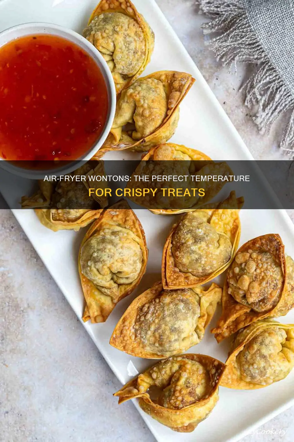 what temperature do you cook wontons in an air fryer