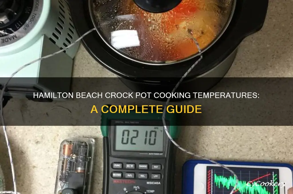 what temperature does a hamilton beach crock pot cook at