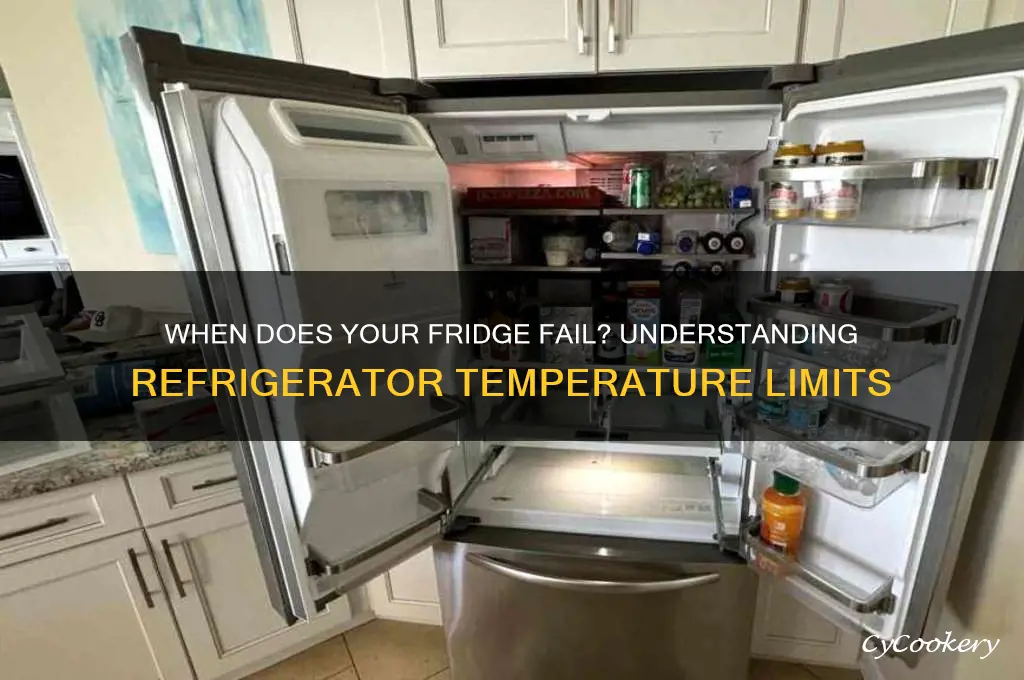 what temperature does a refrigerator stop working