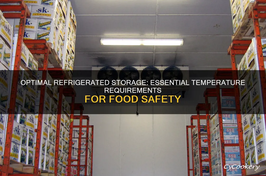 what temperature is required for refrigerated storage