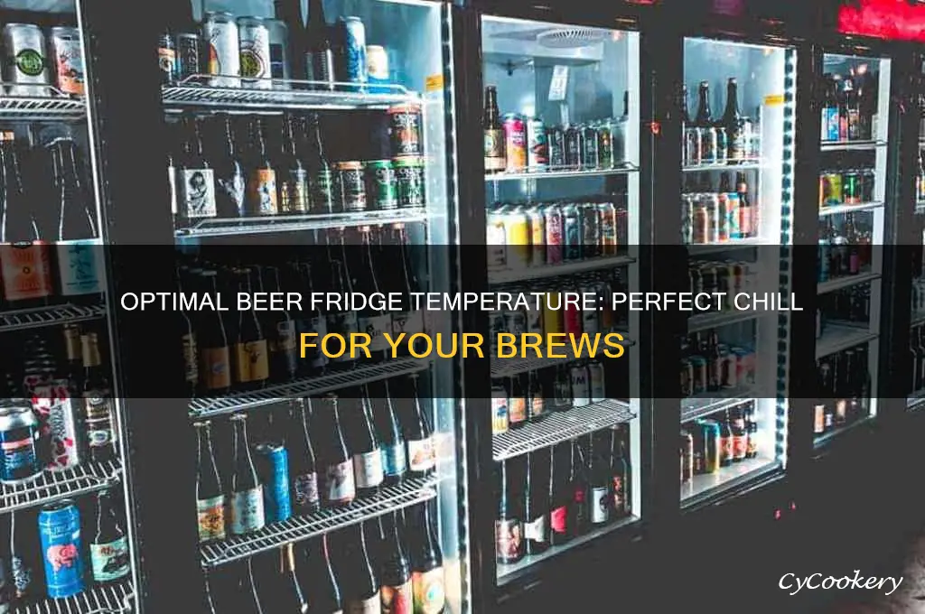 what temperature should a beer refrigerator be