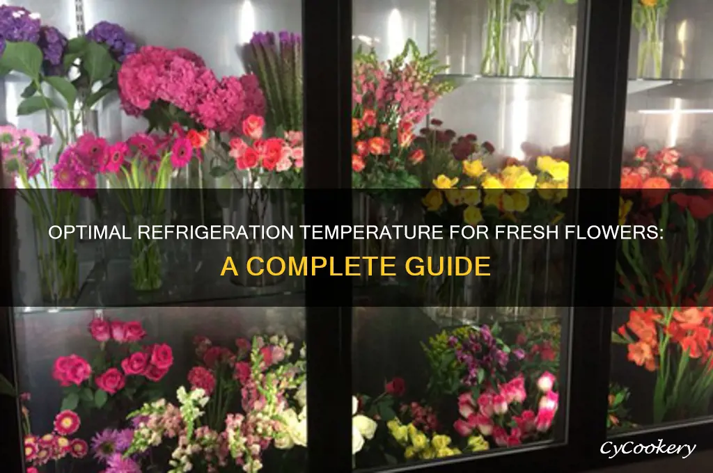 what temperature should flowers be refrigerated at