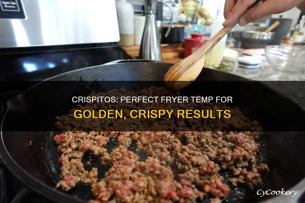 what temperature should my fryer be at to cook crispitos