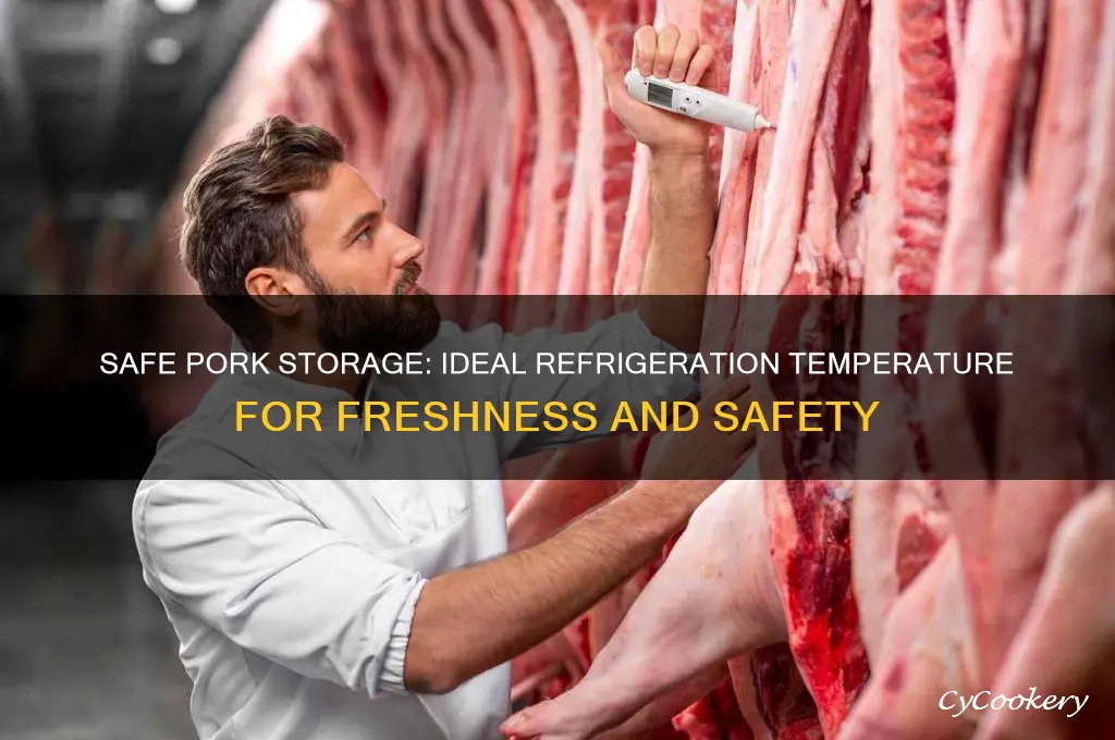 what temperature should pork be refrigerated at
