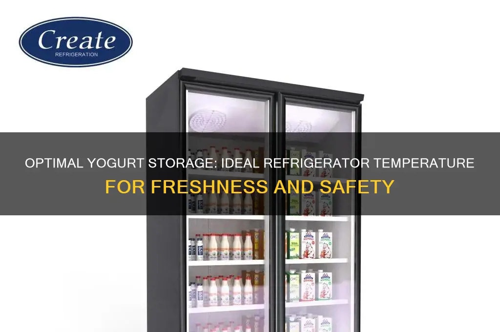 what temperature should yogurt be refrigerated at