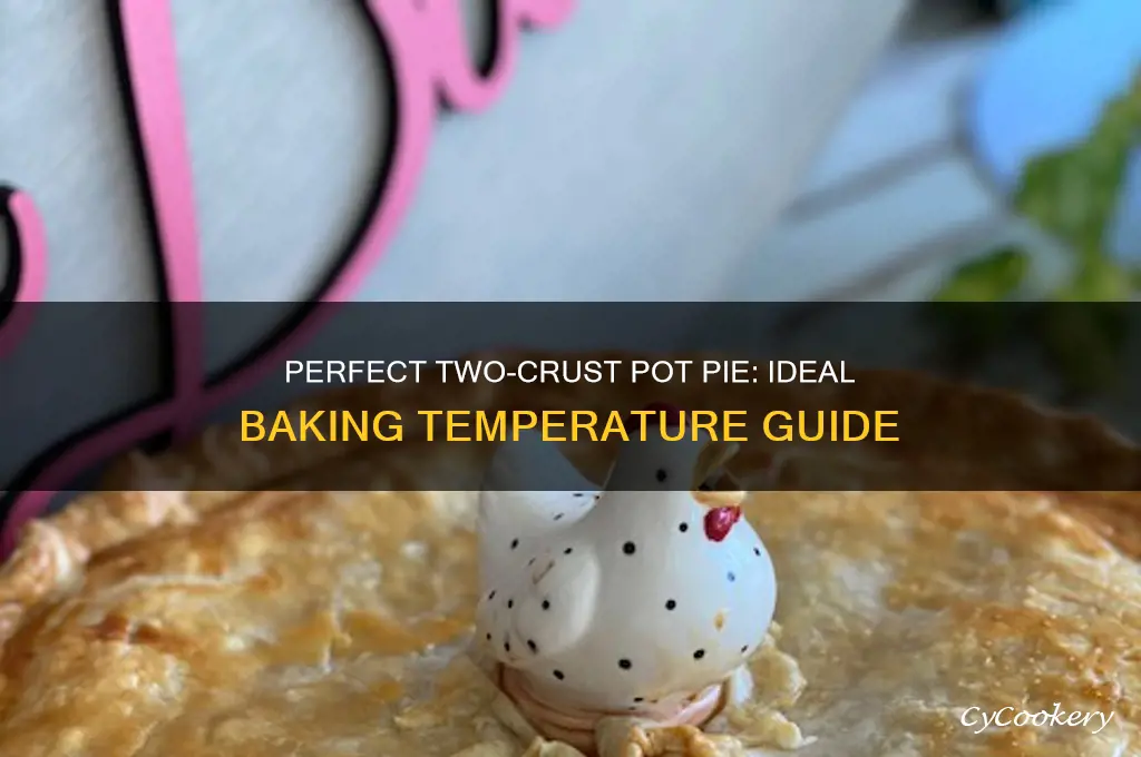 what temperature to cook a two crust pot pie