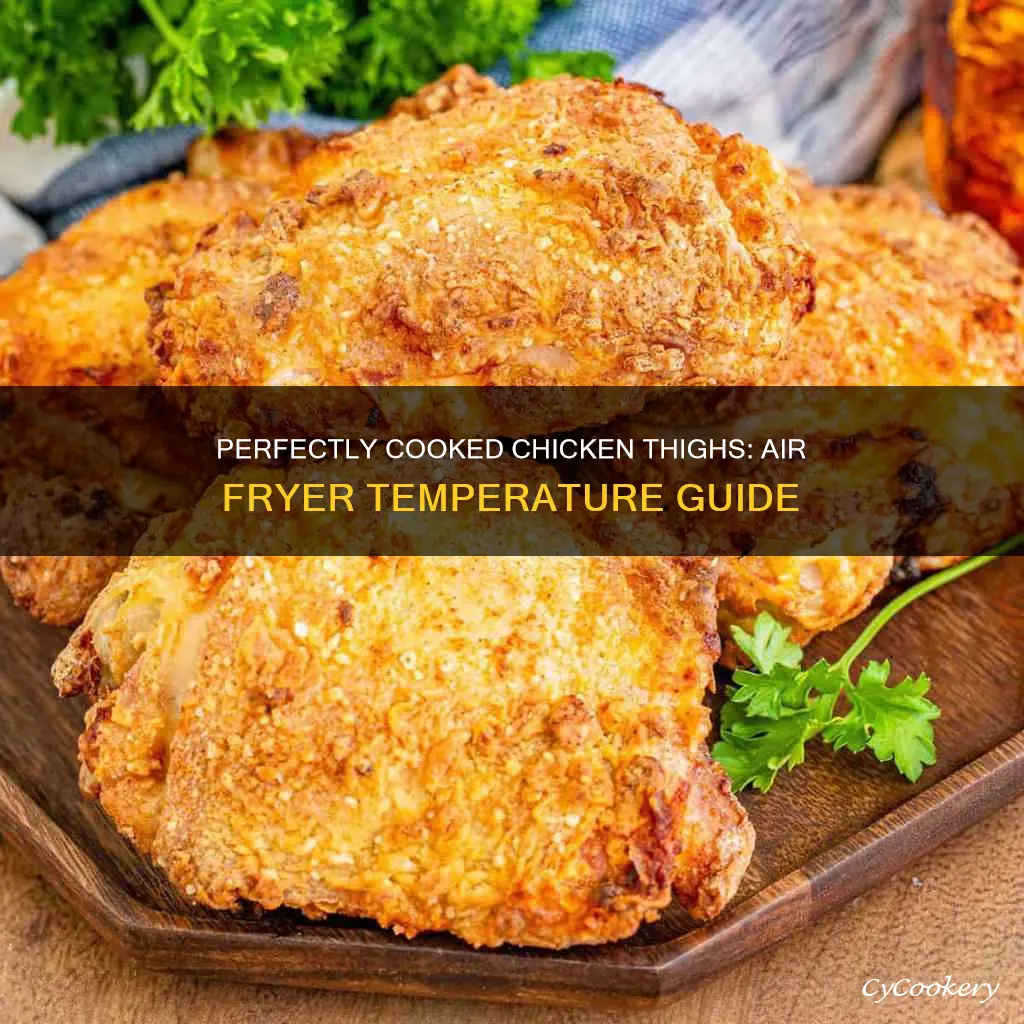 what temperature to cook chicken thighs in air fryer