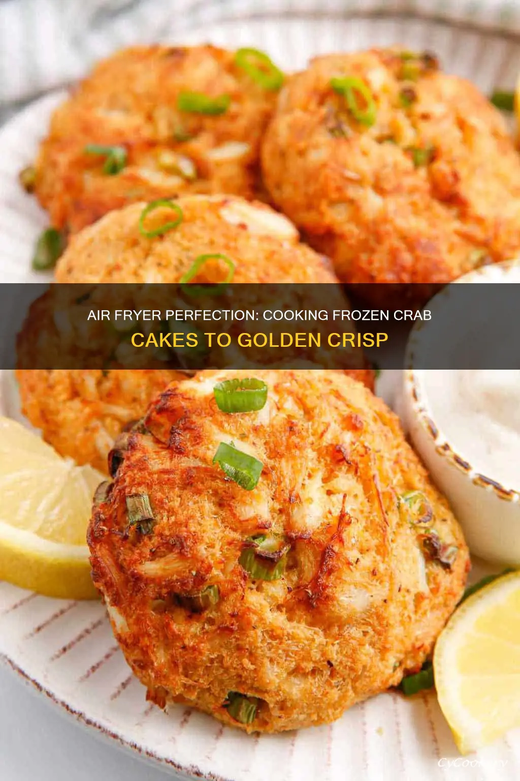 what temperature to cook frozen crab cakes in air fryer