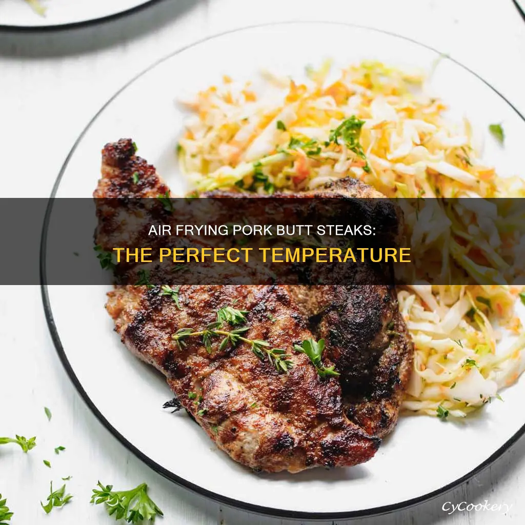 what temperature to cook pork butt steaks air fryer
