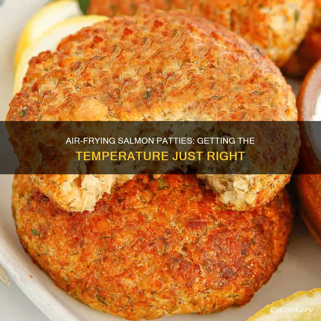 what temperature to cook salmon patties in air fryer