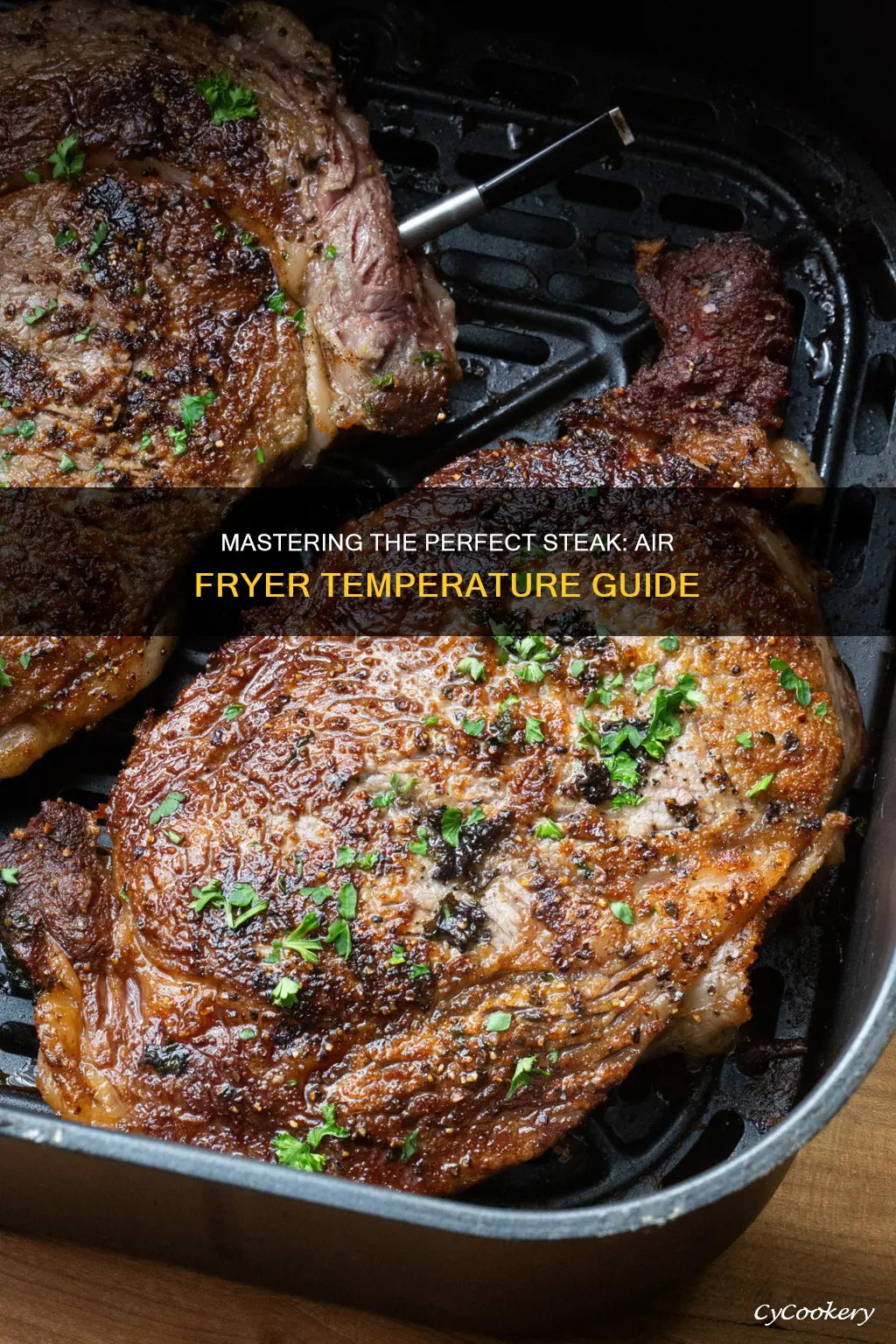 what temperature to cook steak in air fryer