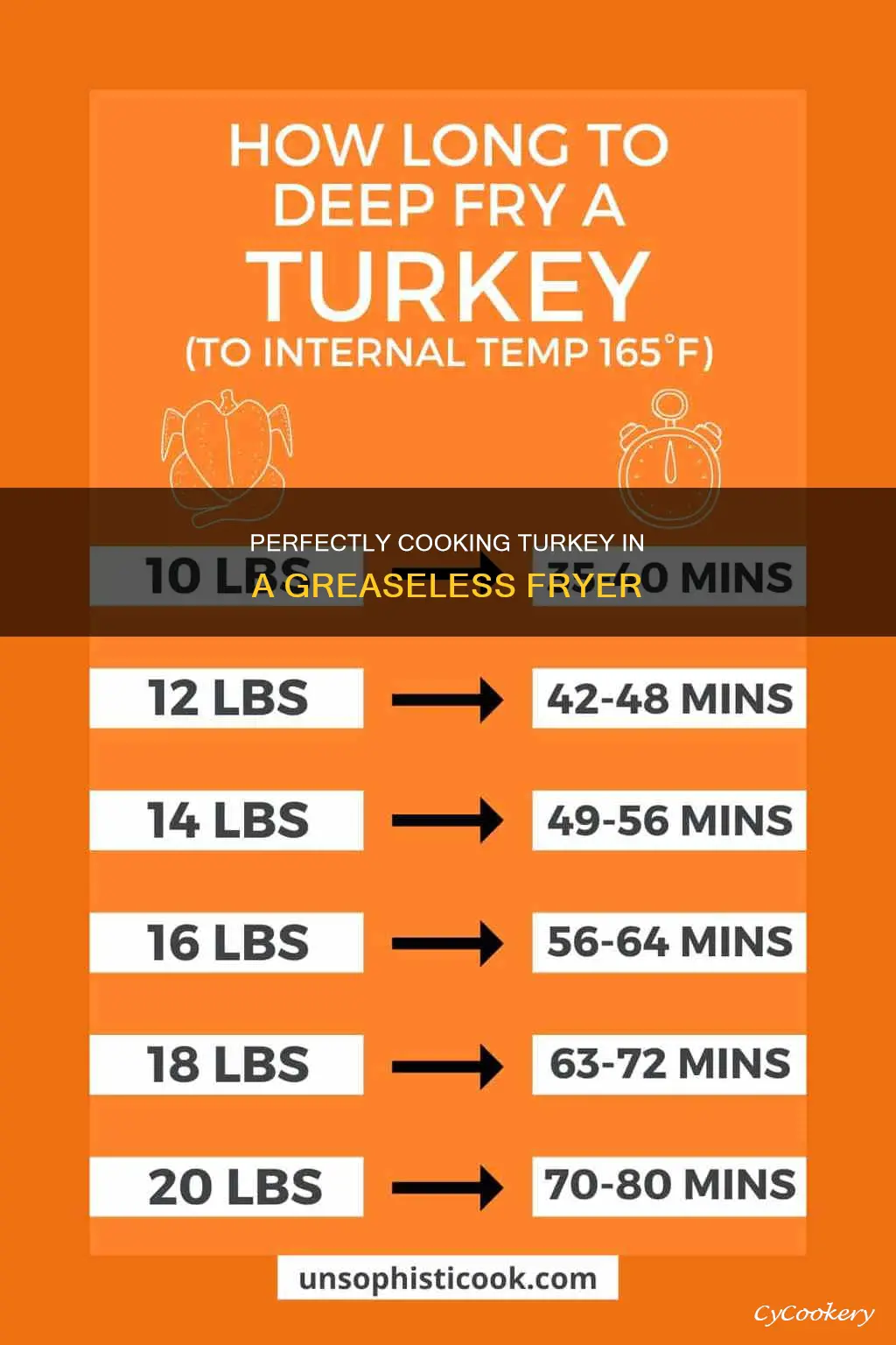 what temperature to cook turkey in a grease less fryer