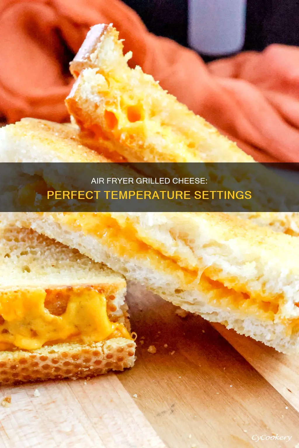 what temperature to make grilled cheese in air fryer