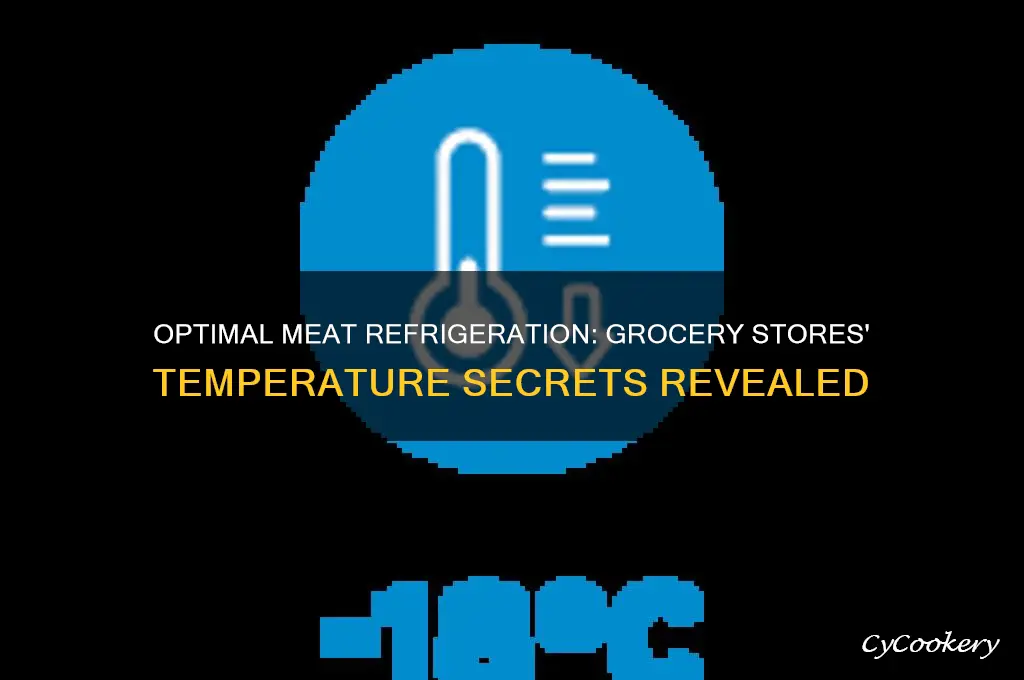 what temperatures do grocery stores refrigerate meat