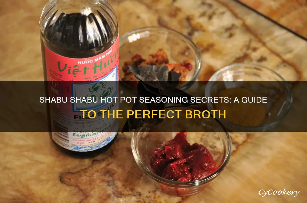 what the seasoning of shabu shabu hot pot