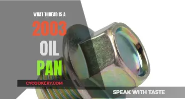 The Right Thread Count for 2003 Oil Pans