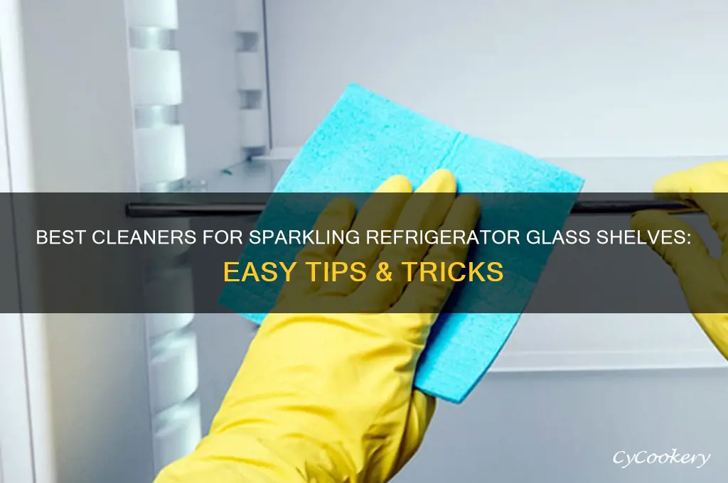 what to clean refrigerator glass shelves with