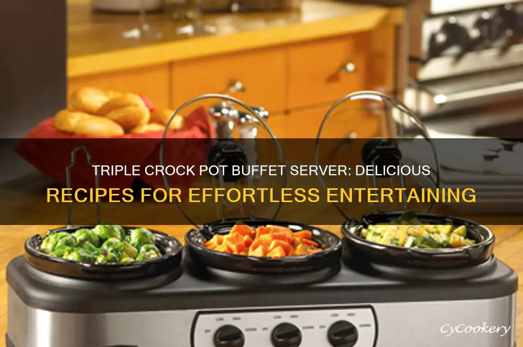 what to cook in a triple crock pot buffet server