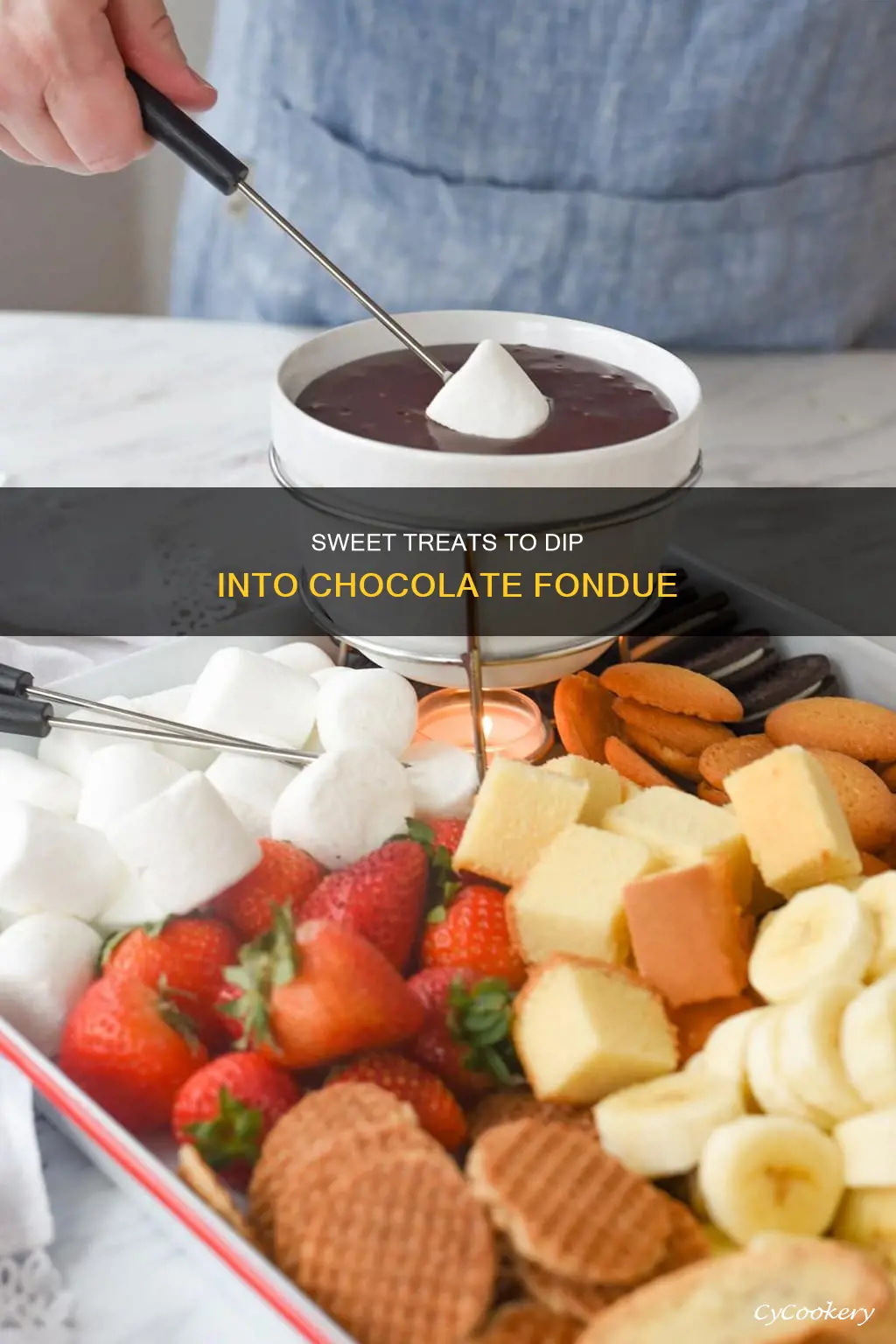 what to dip intochocolate fondue