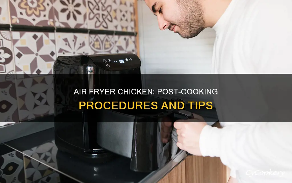 what to do after cooking raw chicken in air fryer