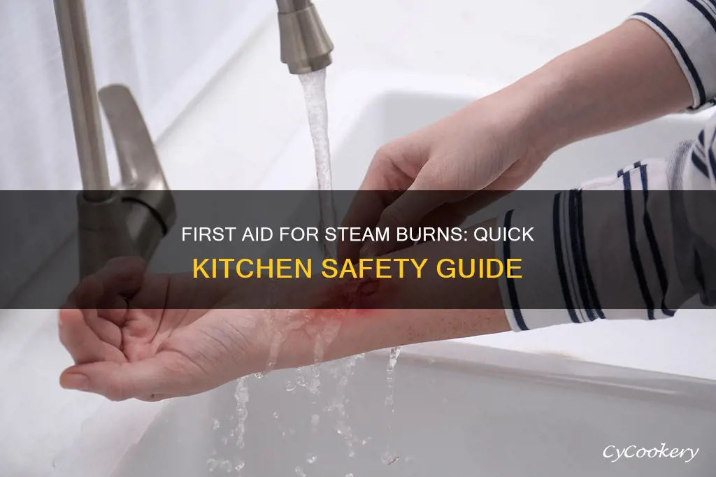 what to do for steam burns when cooking