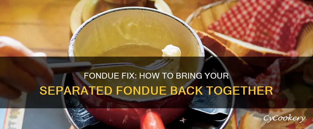 what to do if fondue separated