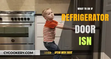 Refrigerator Door Won't Close? Quick Fixes and Troubleshooting Tips