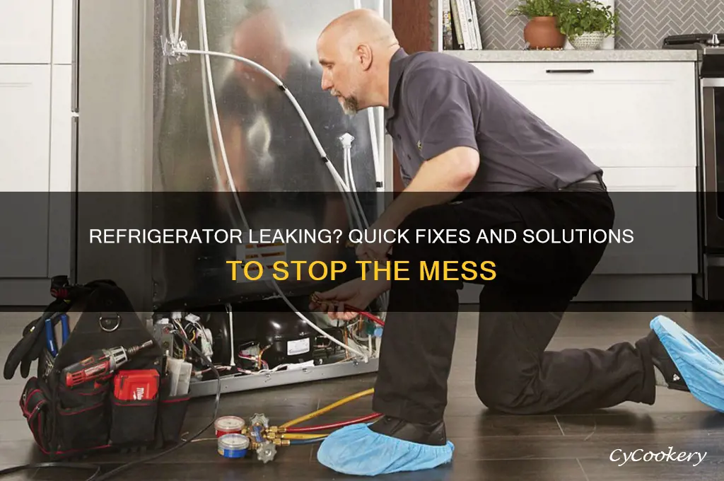 what to do if refrigerator is leaking