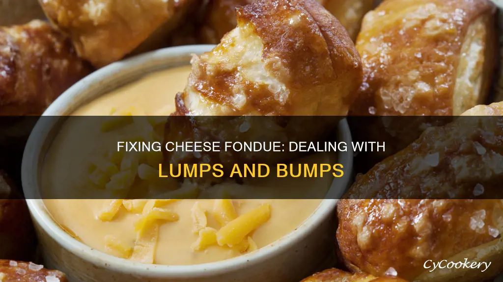 what to do when cheese fondue is lumpy