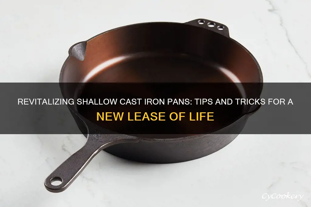 what to do with a shallow cast iron pan