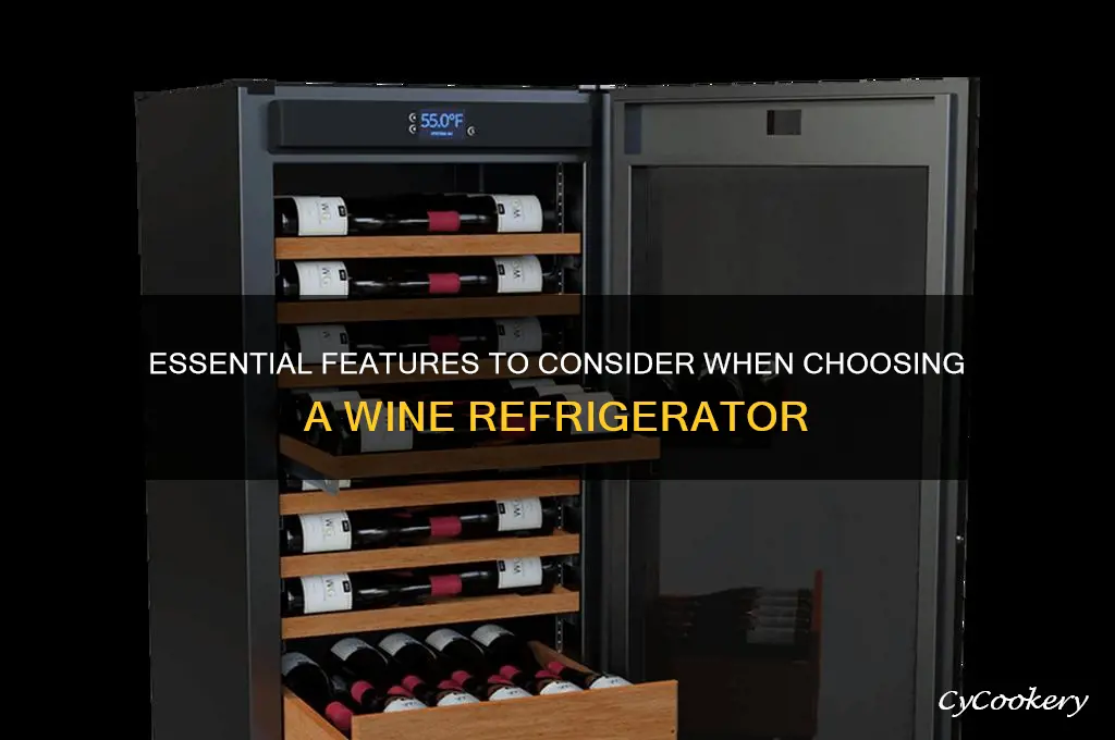 what to look for in wine refrigerator