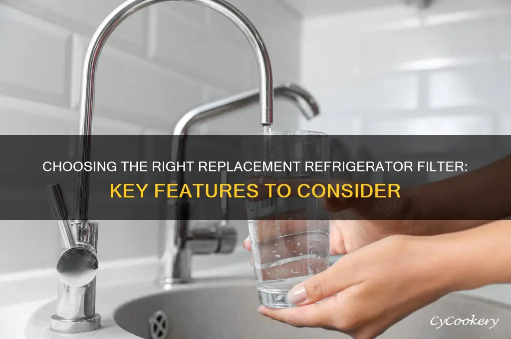 what to look for replacement refrigerator filters