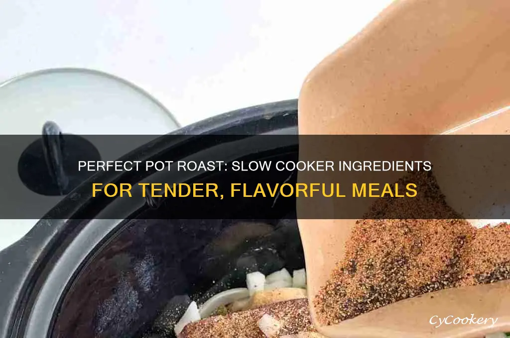 what to put in pot roast slow cooker