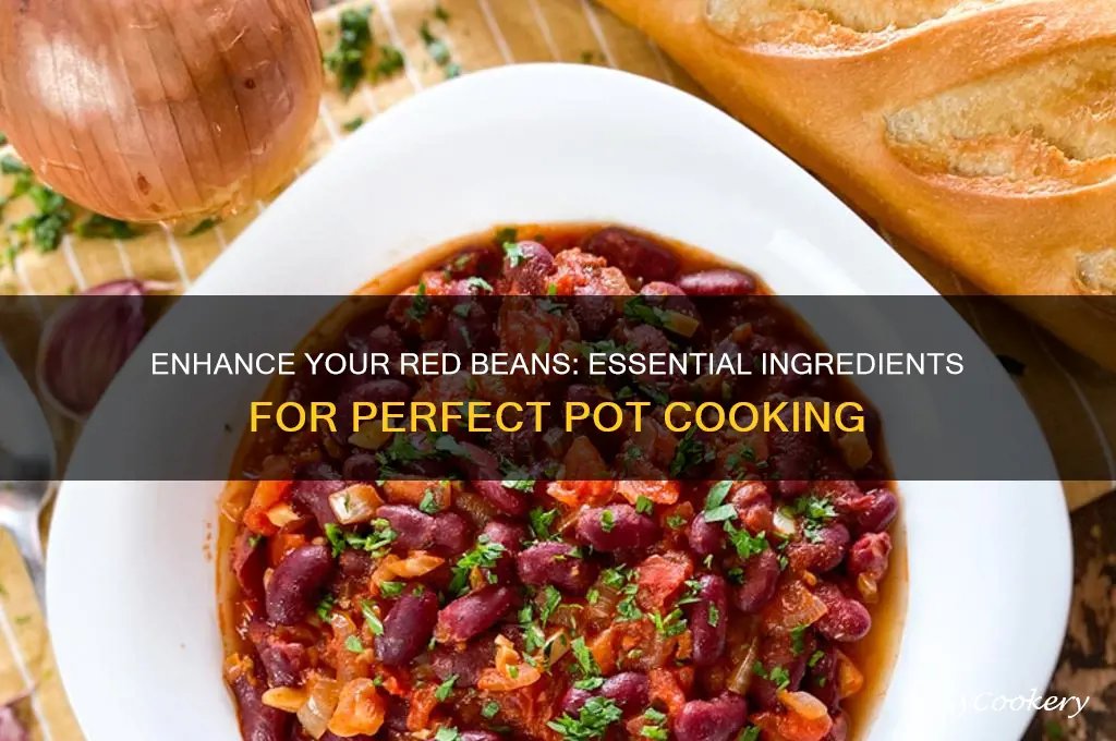 what to put in pot with red beans cooking
