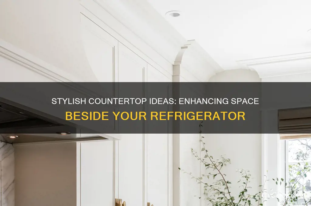 what to put on counter beside refrigerator