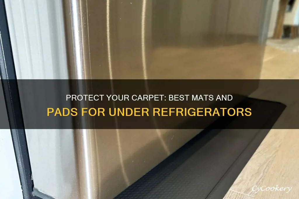 what to put under refrigerator on carpet