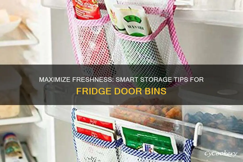 what to store in refrigerator door bins